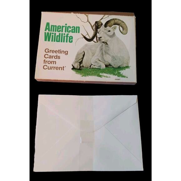 1980 American Wildlife Greeting 8 Cards From Current Vintage w Envelopes & Box - Picture 3 of 16